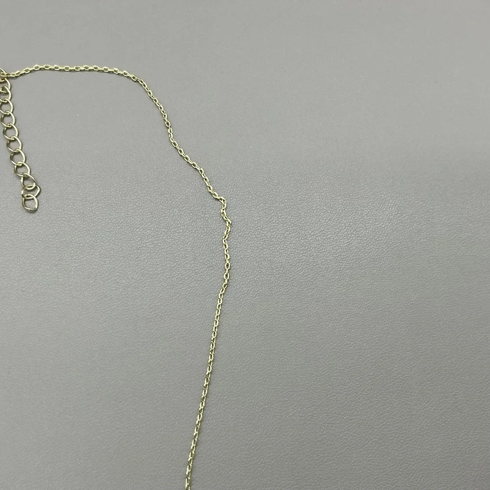 Necklace Gold‎ Tone Purple Amethyst Gemstone Beaded Bar Chain Womens Jewelry